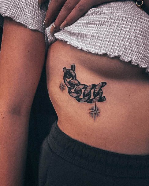 Coolest Females Side Boob Tattoo