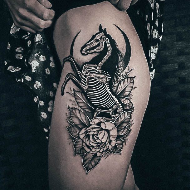 Coolest Females Skeleton Tattoo