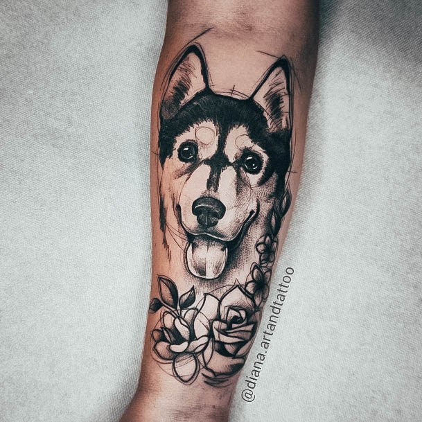 Coolest Females Sketch Tattoo