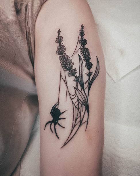 Coolest Females Spider Tattoo