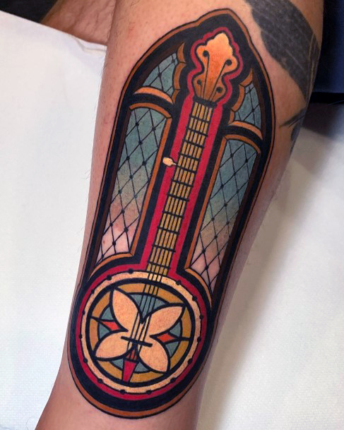 Coolest Females Stained Glass Tattoo