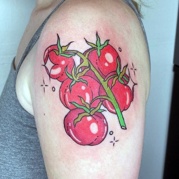 Coolest Females Tomato Tattoo