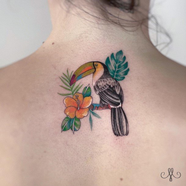 Coolest Females Toucan Tattoo