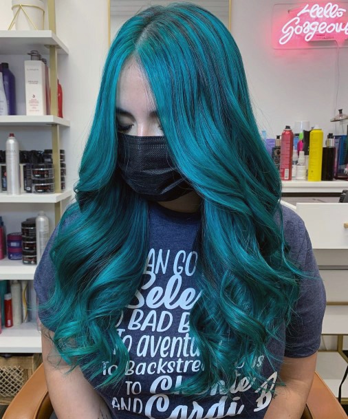 Coolest Females Turquoise Hairstyles