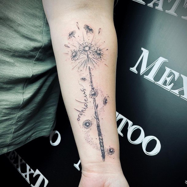 Coolest Females Wand Tattoo