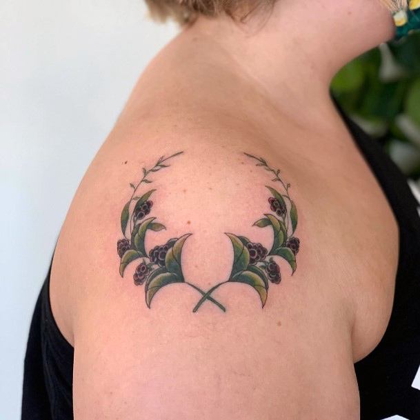 Coolest Females Wreath Tattoo