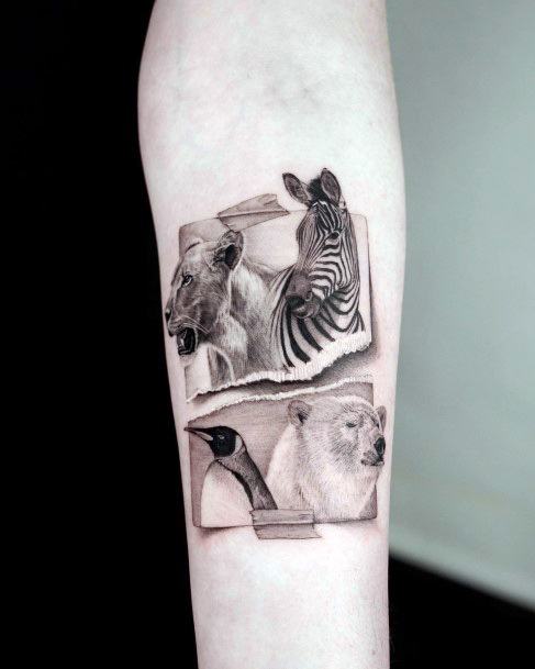 Coolest Females Zebra Tattoo