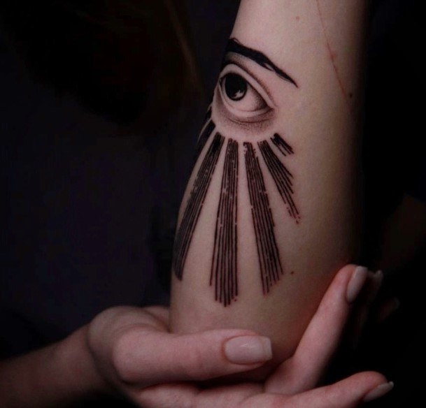 Coolest Womens All Seeing Eye Tattoos