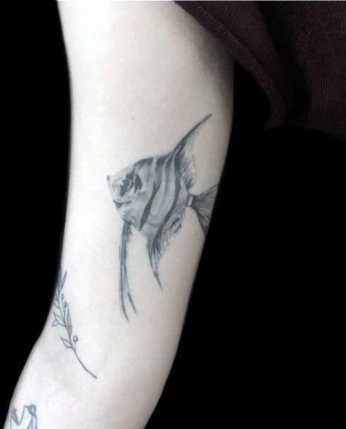 Coolest Womens Angel Fish Tattoos