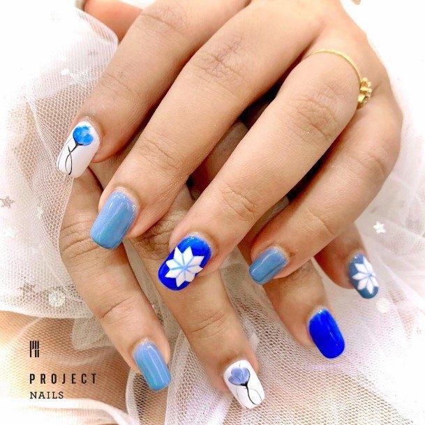 Coolest Womens Azure Nails