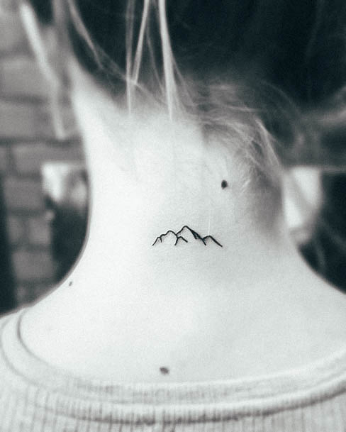 Coolest Womens Back Of Neck Tattoos