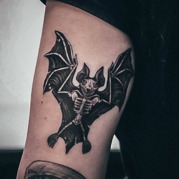 Coolest Womens Bat Tattoos