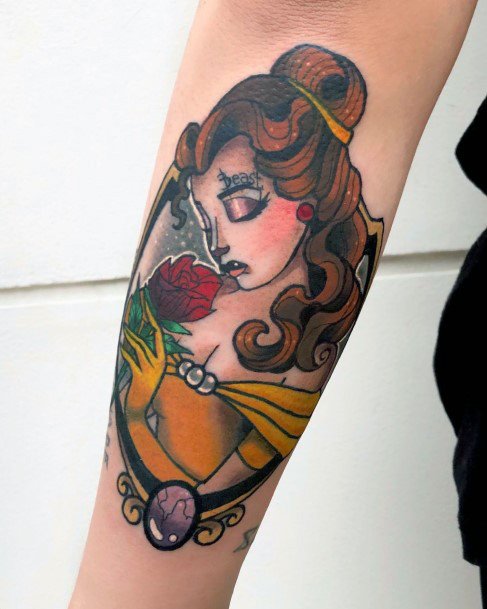 Coolest Womens Belle Tattoos