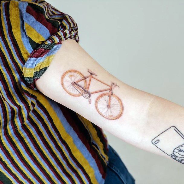 Coolest Womens Bicycle Tattoos