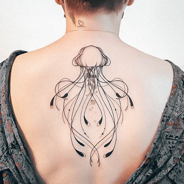 Coolest Womens Black And White Tattoos