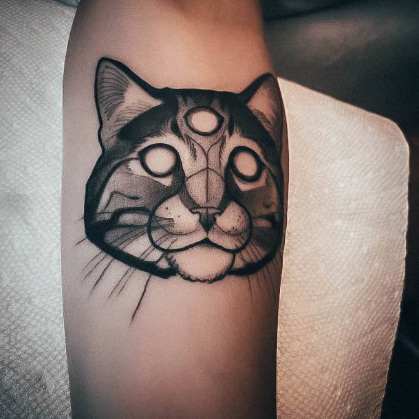 Coolest Womens Black Cat Tattoos