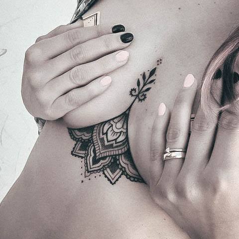 Coolest Womens Boob Tattoos