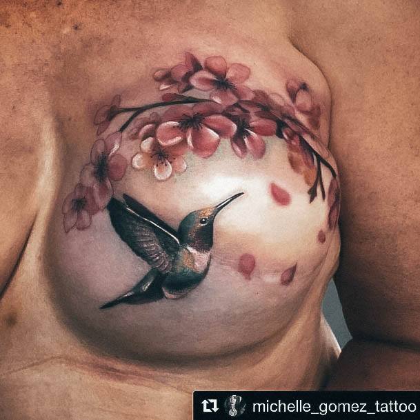 Coolest Womens Breast Cancer Tattoos