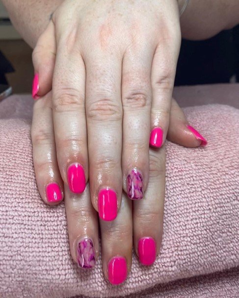 Coolest Womens Bright Pink Nails