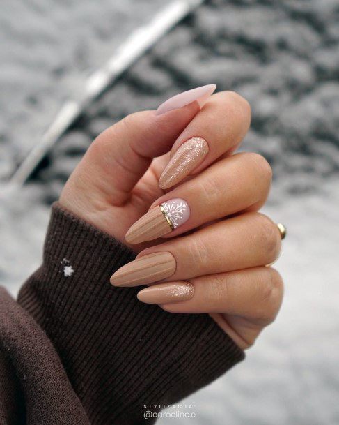 Coolest Womens Brown Dress Nails