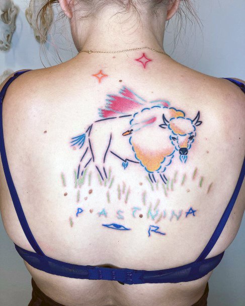 Coolest Womens Buffalo Tattoos