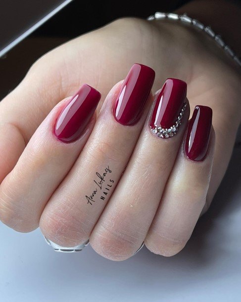 Coolest Womens Burgundy Nails