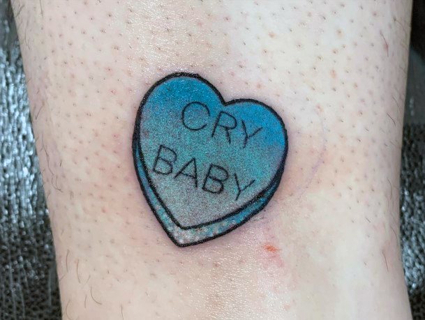 Coolest Womens Candy Heart Tattoos