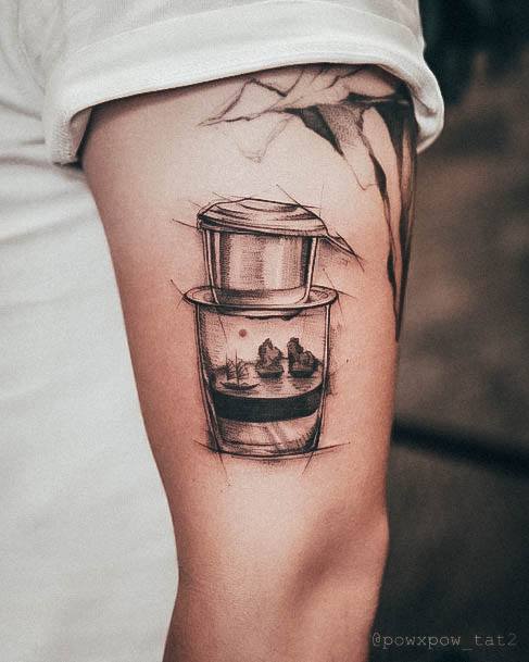 Coolest Womens Coffee Pot Tattoos