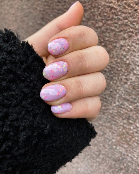 Coolest Womens Confetti Nails