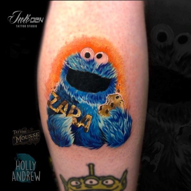 Coolest Womens Cookie Monster Tattoos