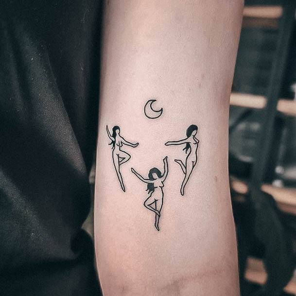 Coolest Womens Cool Small Tattoos Dancing Themed