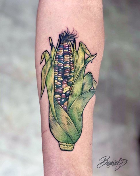 Coolest Womens Corn Tattoos