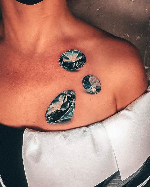 Coolest Womens Diamond Tattoos