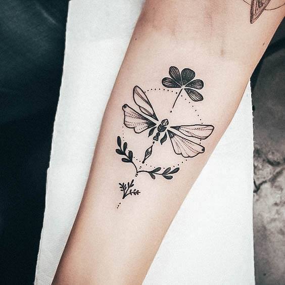 Coolest Womens Dragonfly Tattoos Forearm
