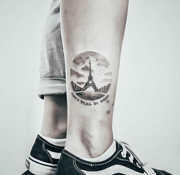 Coolest Womens Eiffel Tower Tattoos