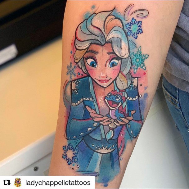 Coolest Womens Elsa Tattoos