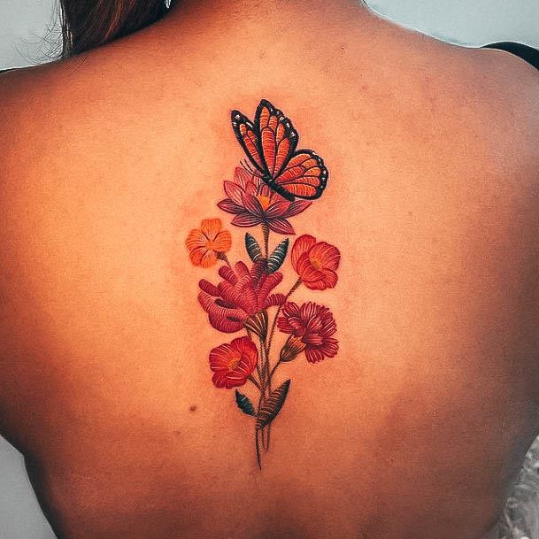 Coolest Womens Embroidery Tattoos