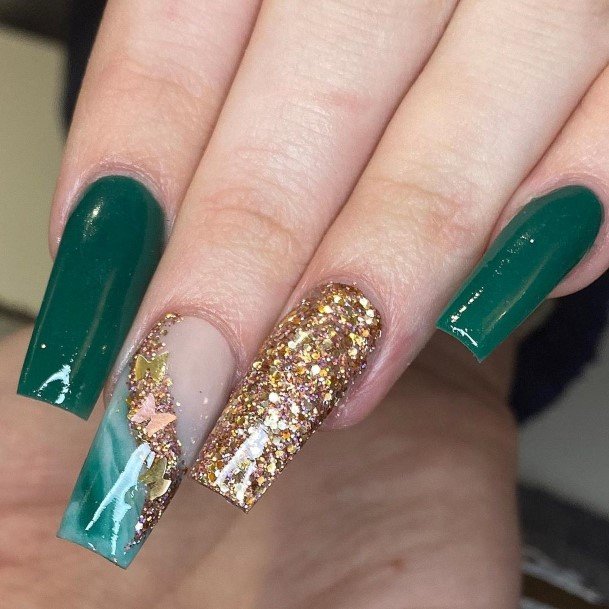 Coolest Womens Emerald Green Nails