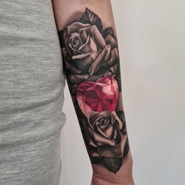 Coolest Womens Flower Sleeve Tattoos