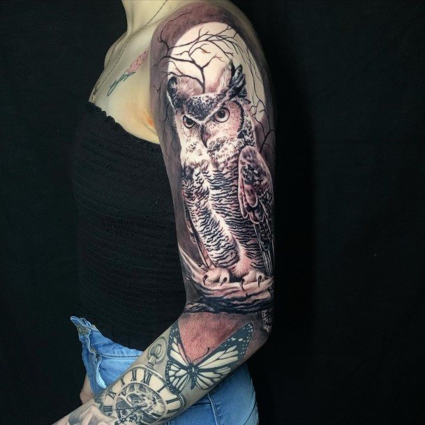 Coolest Womens Full Sleeve Tattoos