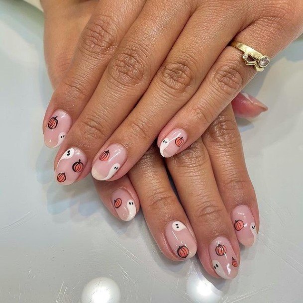 Coolest Womens Ghost Nails