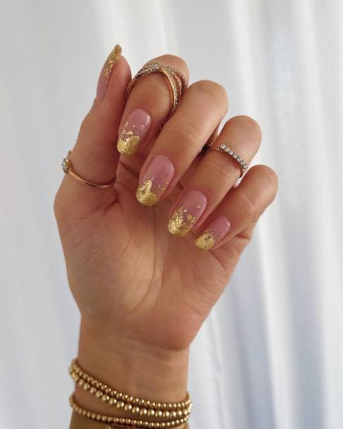 Coolest Womens Gold Ombre Nails