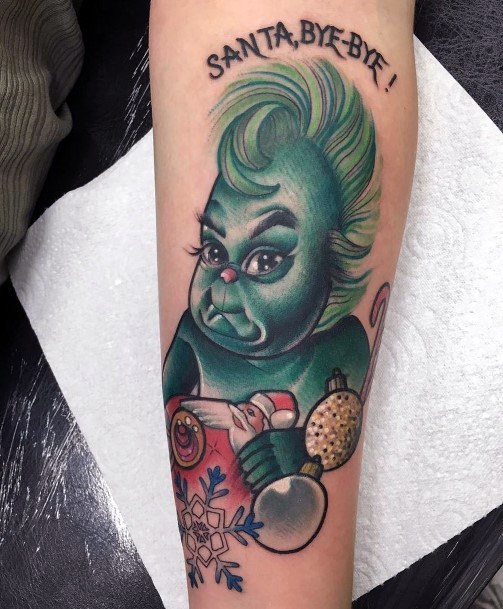 Coolest Womens Grinch Tattoos