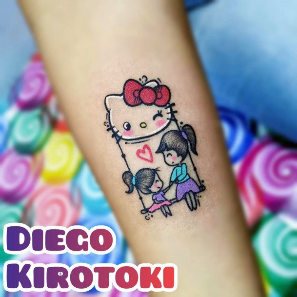Coolest Womens Hello Kitty Tattoos