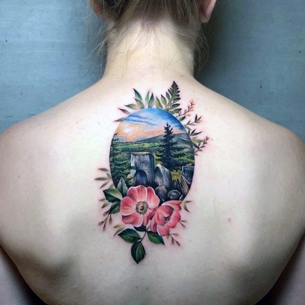 Coolest Womens Hiking Tattoos