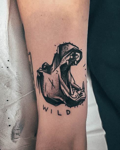 Coolest Womens Hippo Tattoos