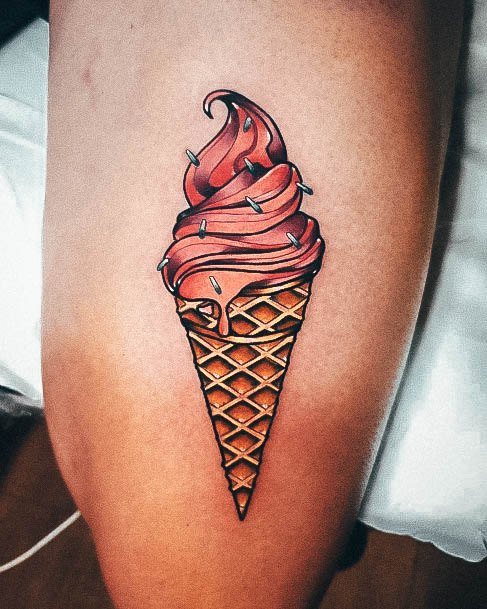 Coolest Womens Ice Cream Tattoos