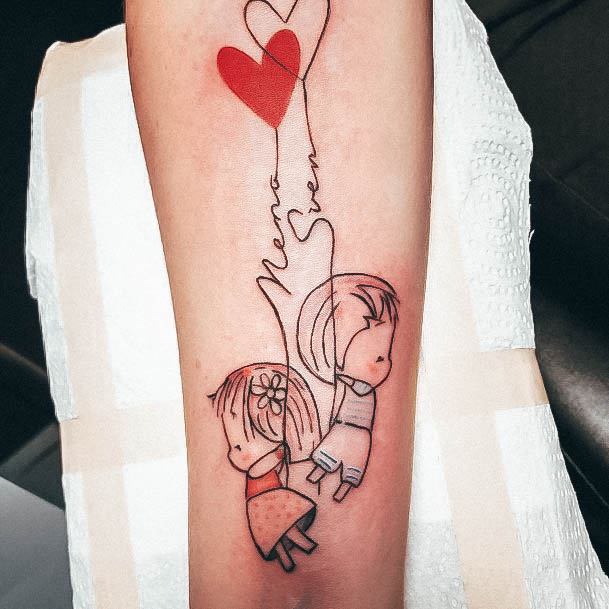 Coolest Womens Kids Name Tattoos Balloon