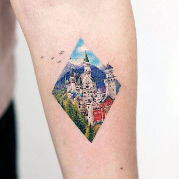 Coolest Womens Landscape Tattoos