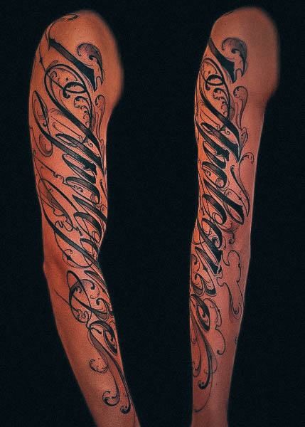 Coolest Womens Lettering Tattoos Arm